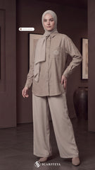 TESSA LINEN SHIRT (TRUFFLE BROWN)