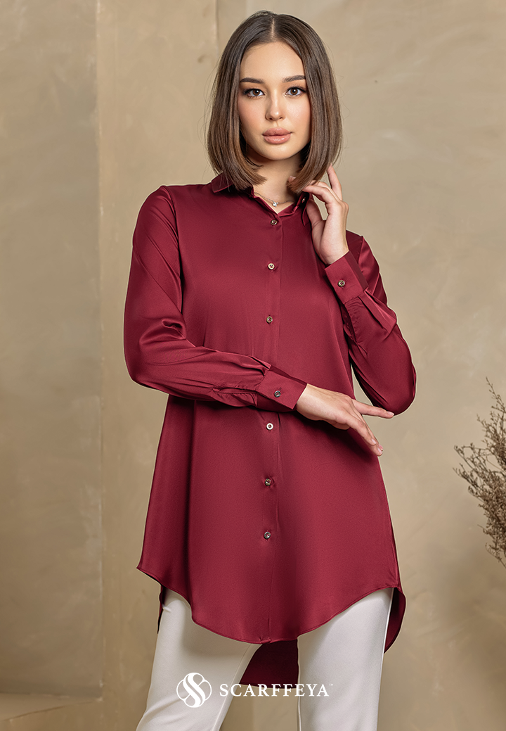 YARA BLOUSE (GLAM MAROON)