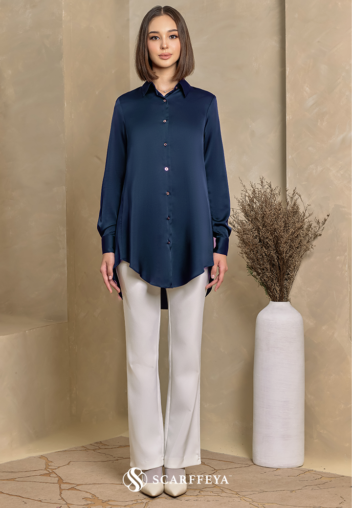 YARA BLOUSE (NAVY BLUE)