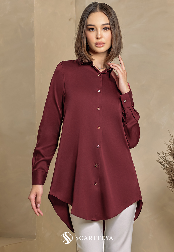 YARA BLOUSE (RUBY MAROON)