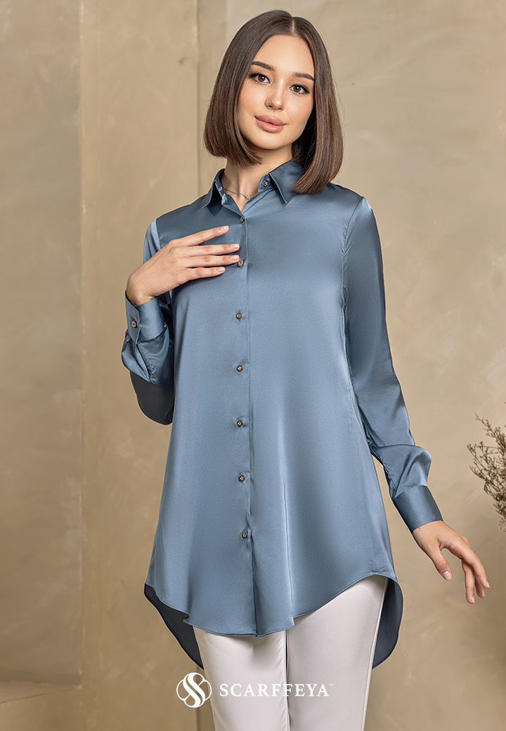 YARA BLOUSE (STEEL BLUE)