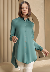 YARA BLOUSE (TEAL GREEN)