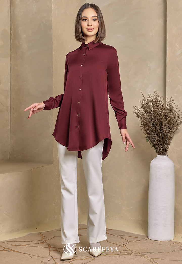 YARA BLOUSE (RUBY MAROON)