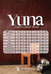 YUNA LINEN BLOUSE (NAVY BLUE)