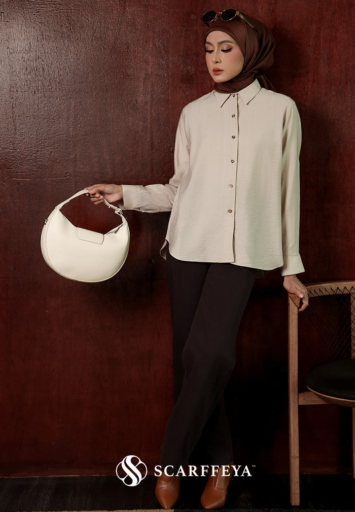 YUNA LINEN BLOUSE (NUDE CHAMPAGNE)