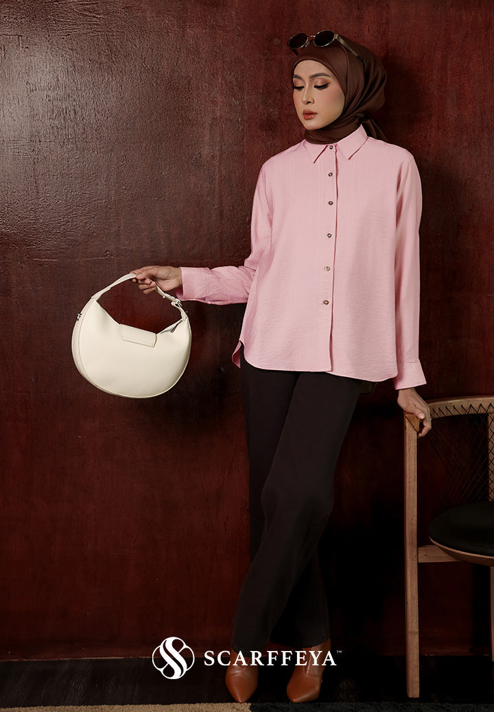 YUNA LINEN BLOUSE (ROSE PINK)