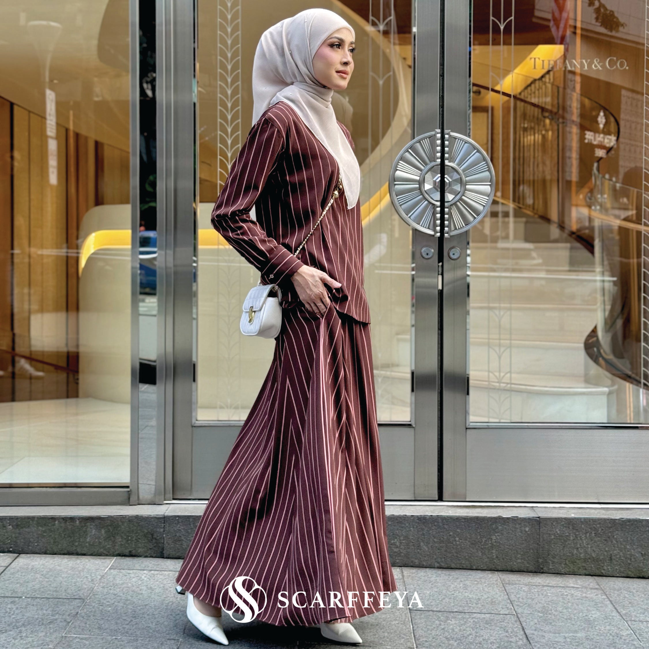 LINEA STRIPE SET (DARK BROWN)