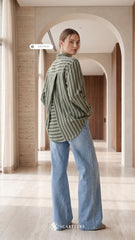 EVYA STRIPE (DEEP OLIVE)