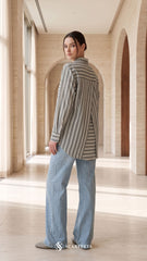 EVYA STRIPE (SMOKEY GREY)