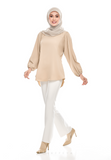 ZENIA EXECUTIVE BLOUSE (NUDE BROWN)