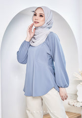 ZENIA EXECUTIVE BLOUSE (STERLING BLUE)