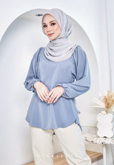 ZENIA EXECUTIVE BLOUSE (STERLING BLUE)