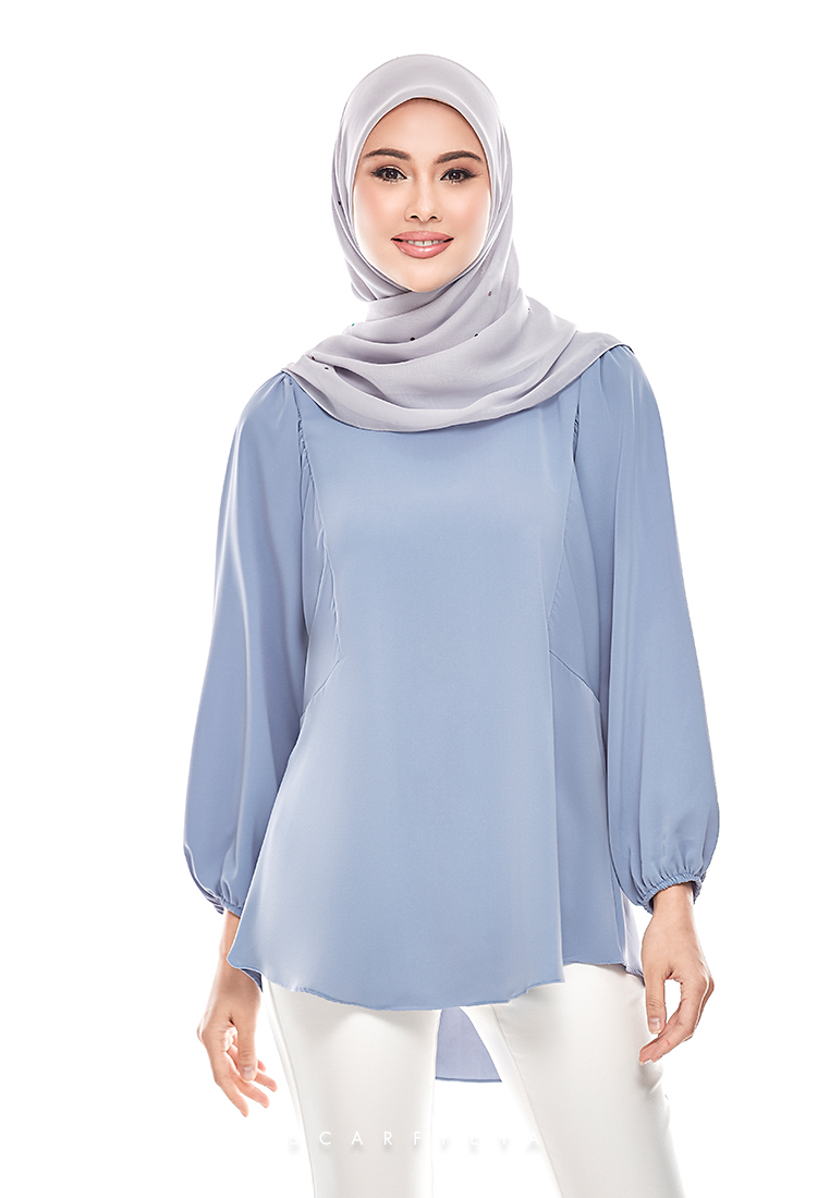 ZENIA EXECUTIVE BLOUSE (STERLING BLUE)