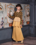 MAHKOTA RANIA PEPLUM (GOLD BROWN)