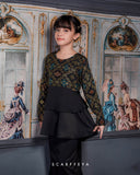 MAHKOTA RANIA PEPLUM (RICH BLACK)