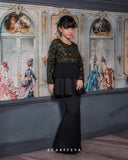 MAHKOTA RANIA PEPLUM (RICH BLACK)
